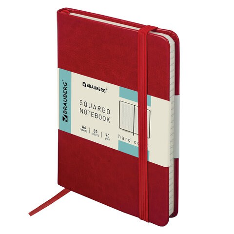 Блокнот А6 Brauberg Metropolis Special 80 листов, клетка 111581 цена за 3 шт , 